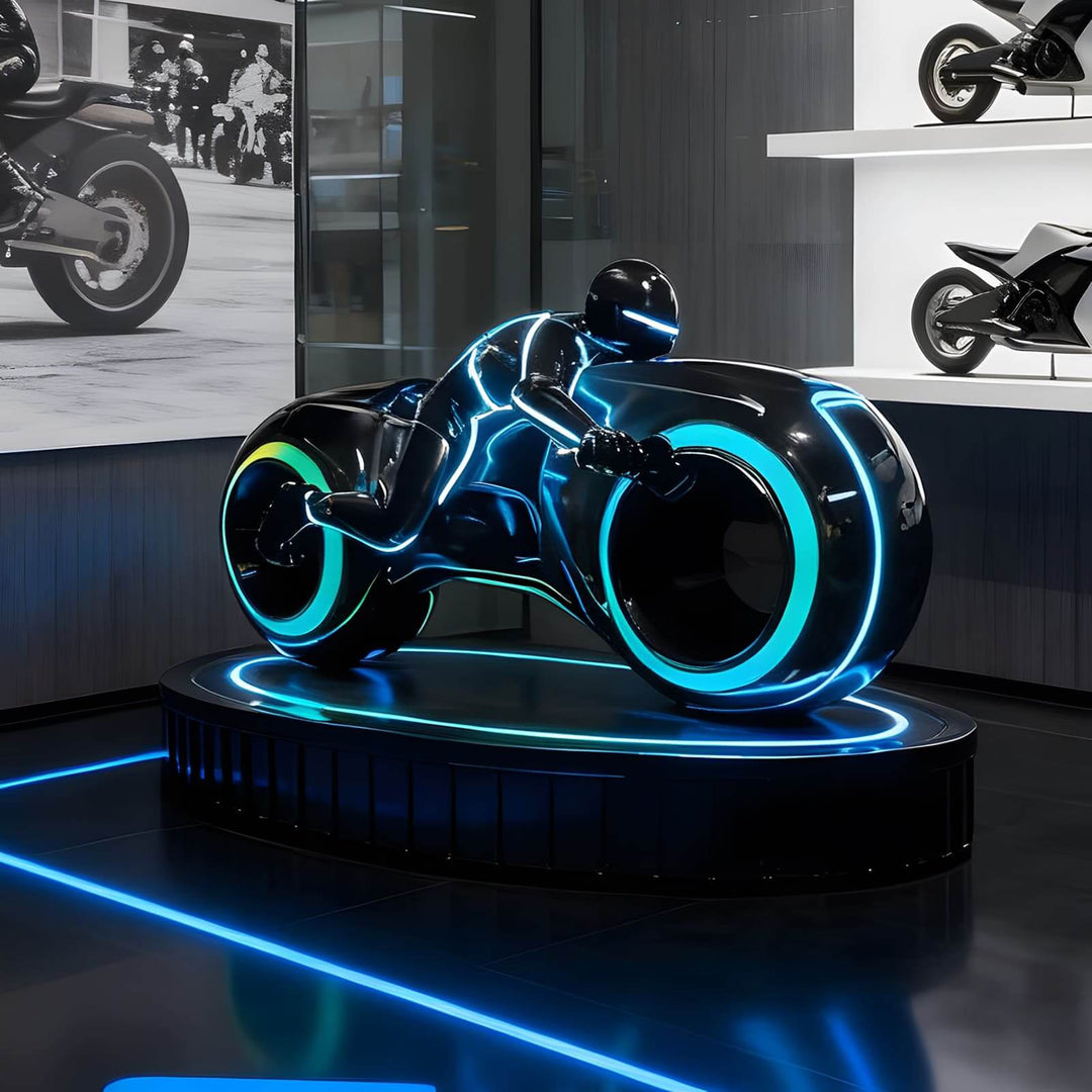 Vortix Art Deco Floor Lamp – Resin Sculpture for Living Room