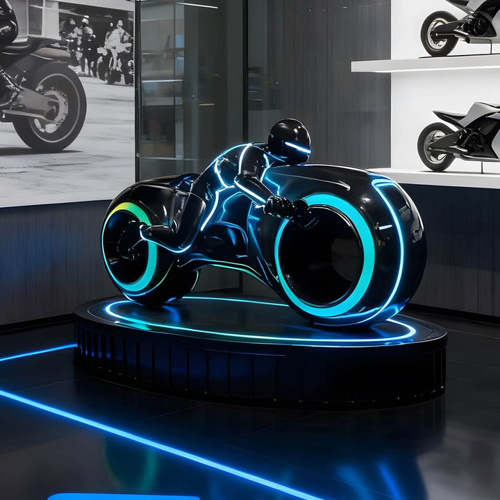 Vortix Art Deco Floor Lamp – Resin Sculpture for Living Room