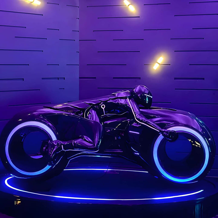 Vortix Art Deco Floor Lamp – Resin Sculpture for Living Room