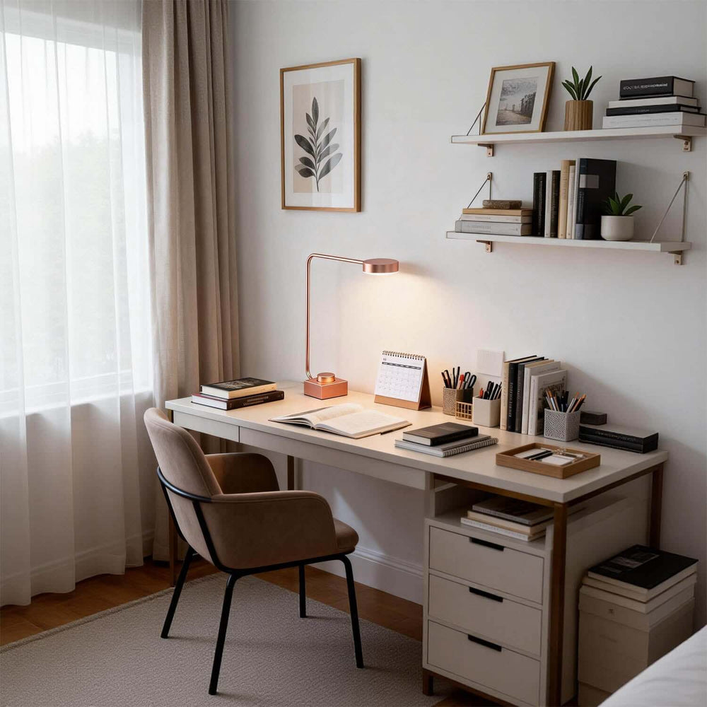 Vortlix Table Lamp | Modern Minimalist Rotating Reading Lamp