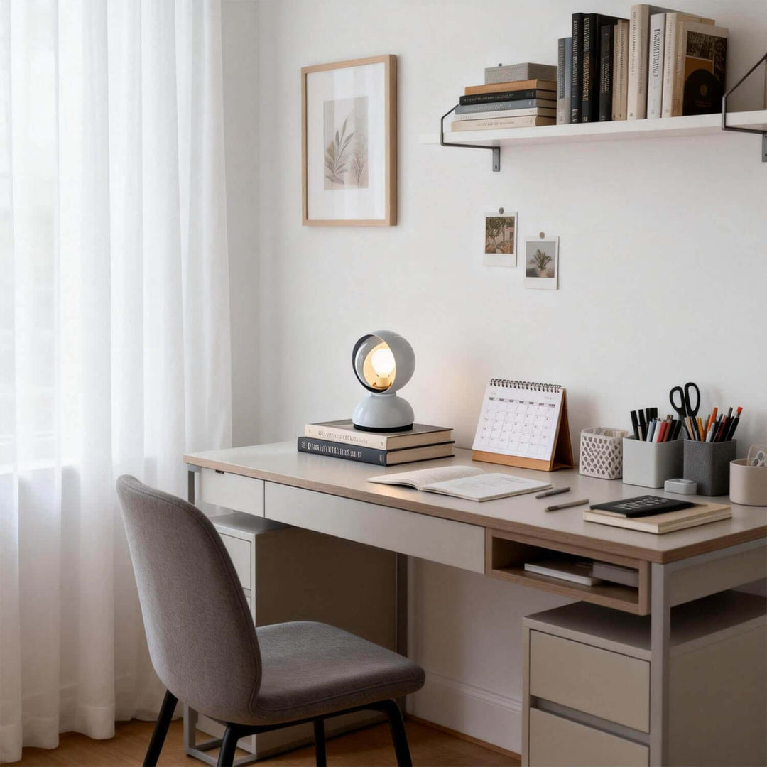 Vortlix Table Lamp – Modern Minimalist Rotating Reading Lamp