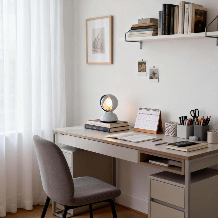 Vortlix Table Lamp – Modern Minimalist Rotating Reading Lamp