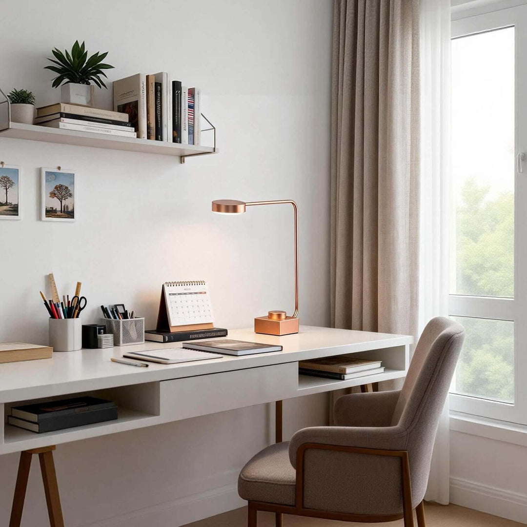 Vortlix Table Lamp | Modern Minimalist Rotating Reading Lamp
