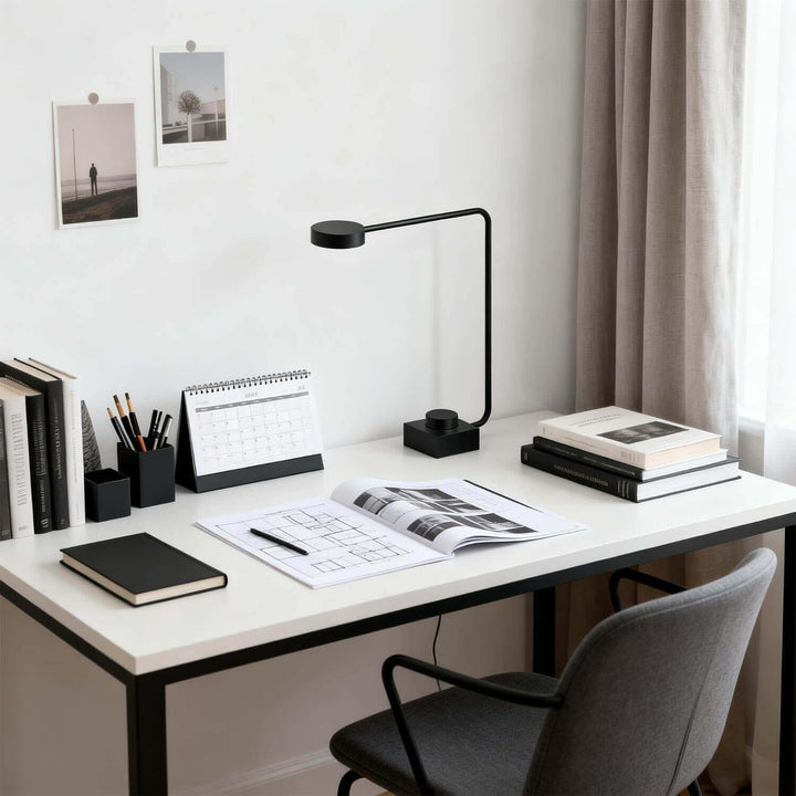Vortlix Table Lamp | Modern Minimalist Rotating Reading Lamp