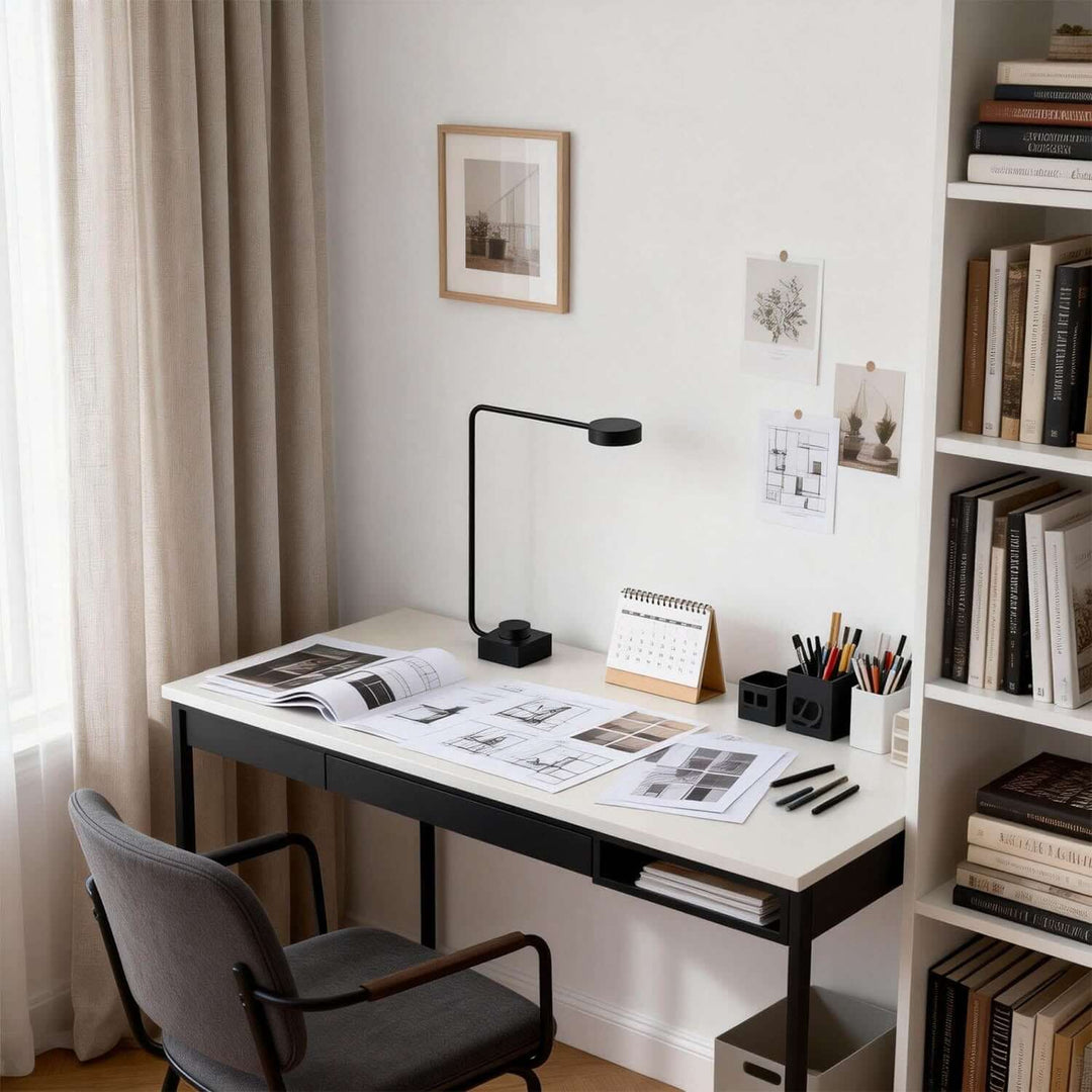 Vortlix Table Lamp | Modern Minimalist Rotating Reading Lamp