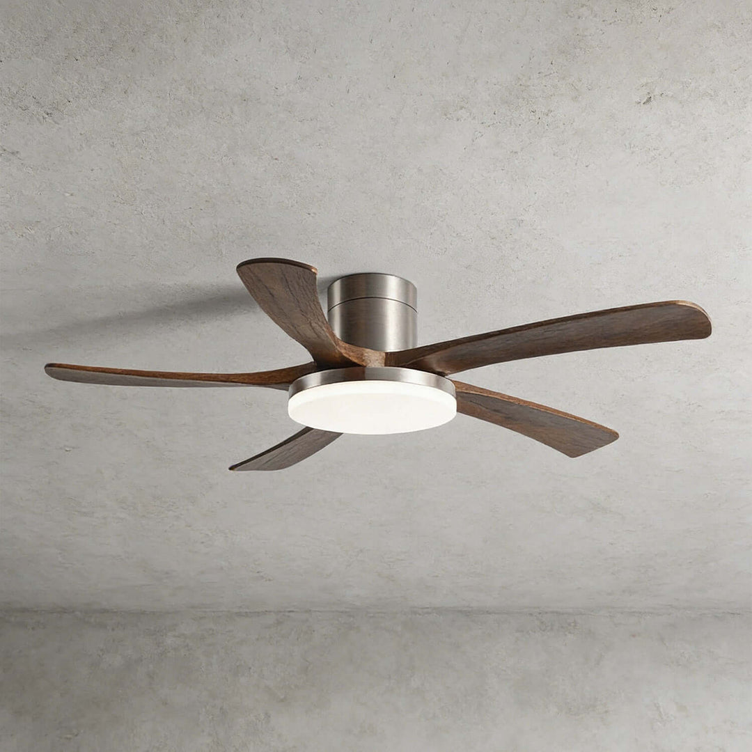 Vostra Ceiling Fan Light - Modern French Wood Dining Light