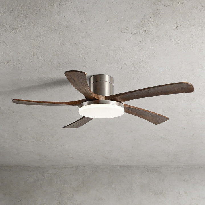 Vostra Ceiling Fan Light - Modern French Wood Dining Light