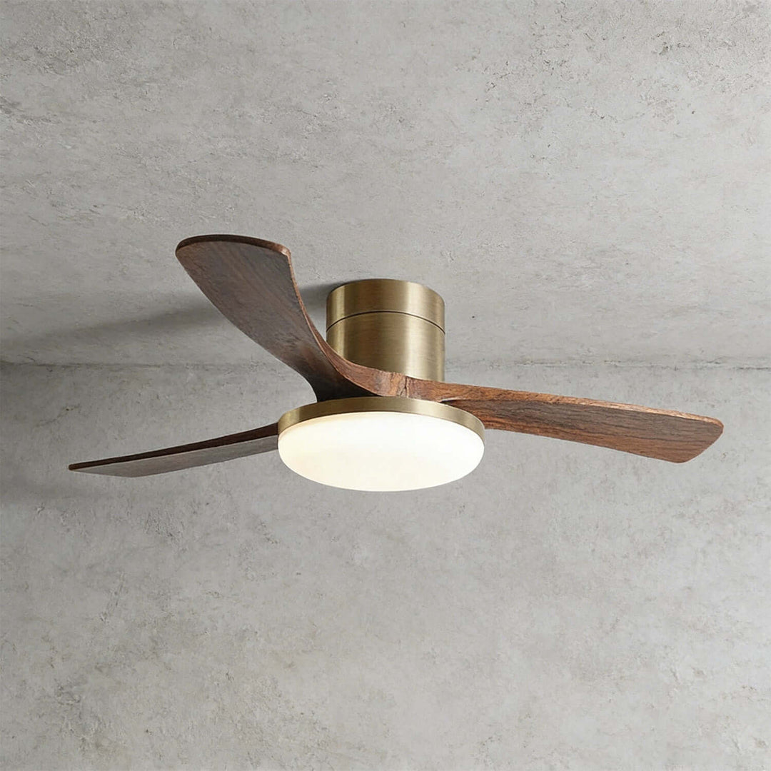Vostra Ceiling Fan Light - Modern French Wood Dining Light