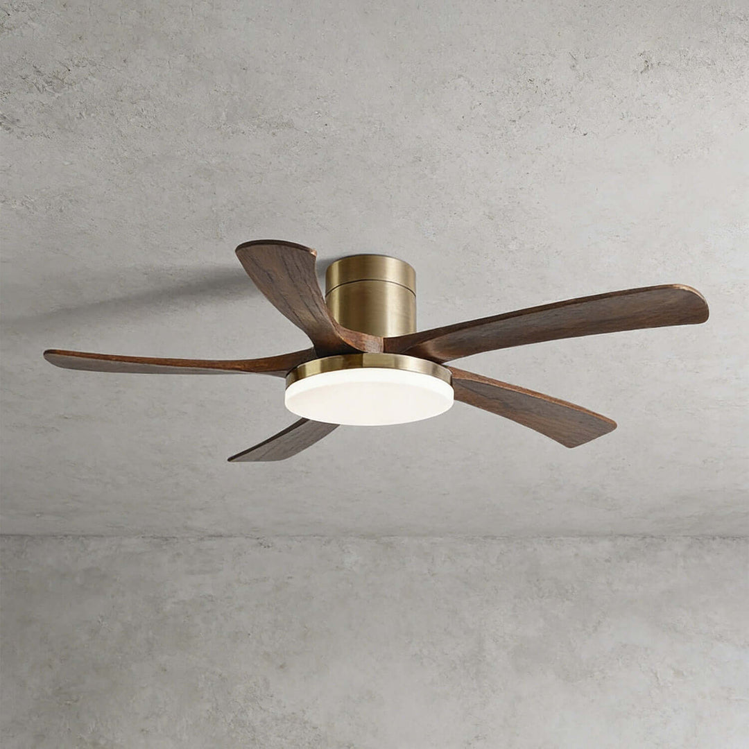 Vostra Ceiling Fan Light - Modern French Wood Dining Light