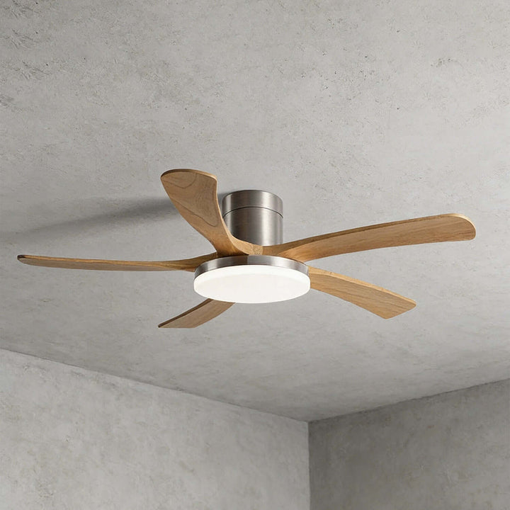 Vostra Ceiling Fan Light - Modern French Wood Dining Light