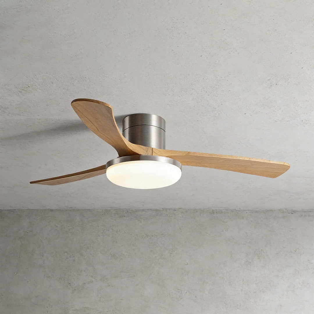 Vostra Ceiling Fan Light - Modern French Wood Dining Light