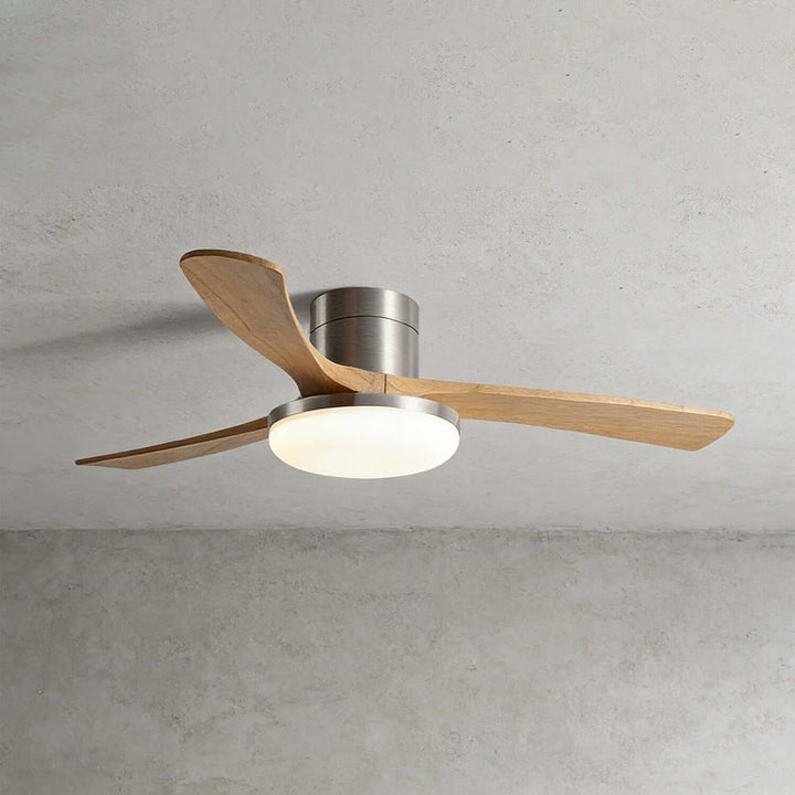 Vostra Ceiling Fan Light - Modern French Wood Dining Light