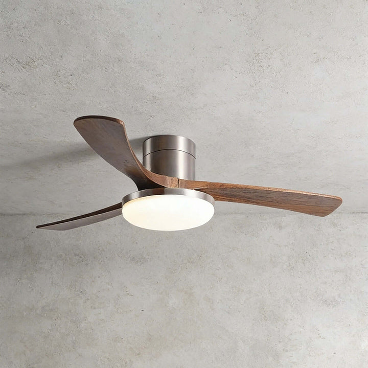 Vostra Ceiling Fan Light - Modern French Wood Dining Light