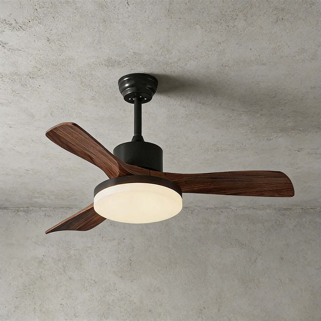 Vraxilo Ceiling Fan Light B | Mid-century Wood Fan Light