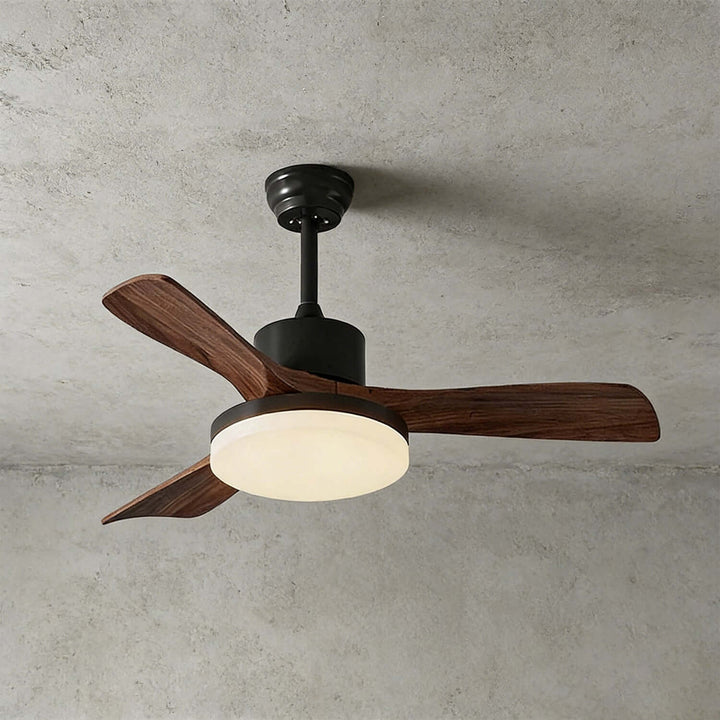 Vraxilo Ceiling Fan Light B | Mid-century Wood Fan Light