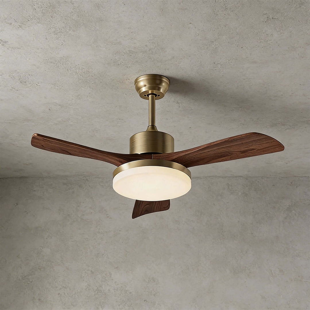 Vraxilo Ceiling Fan Light B | Mid-century Wood Fan Light