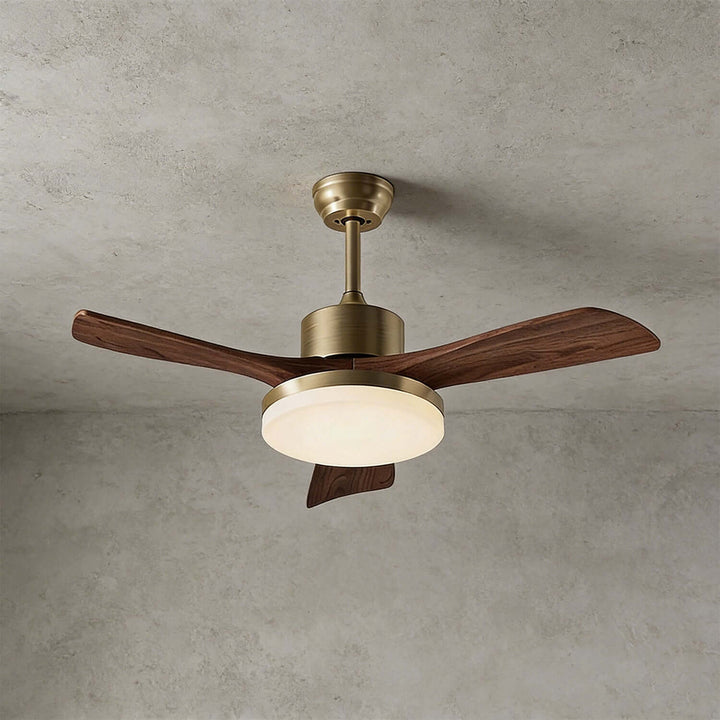 Vraxilo Ceiling Fan Light B | Mid-century Wood Fan Light