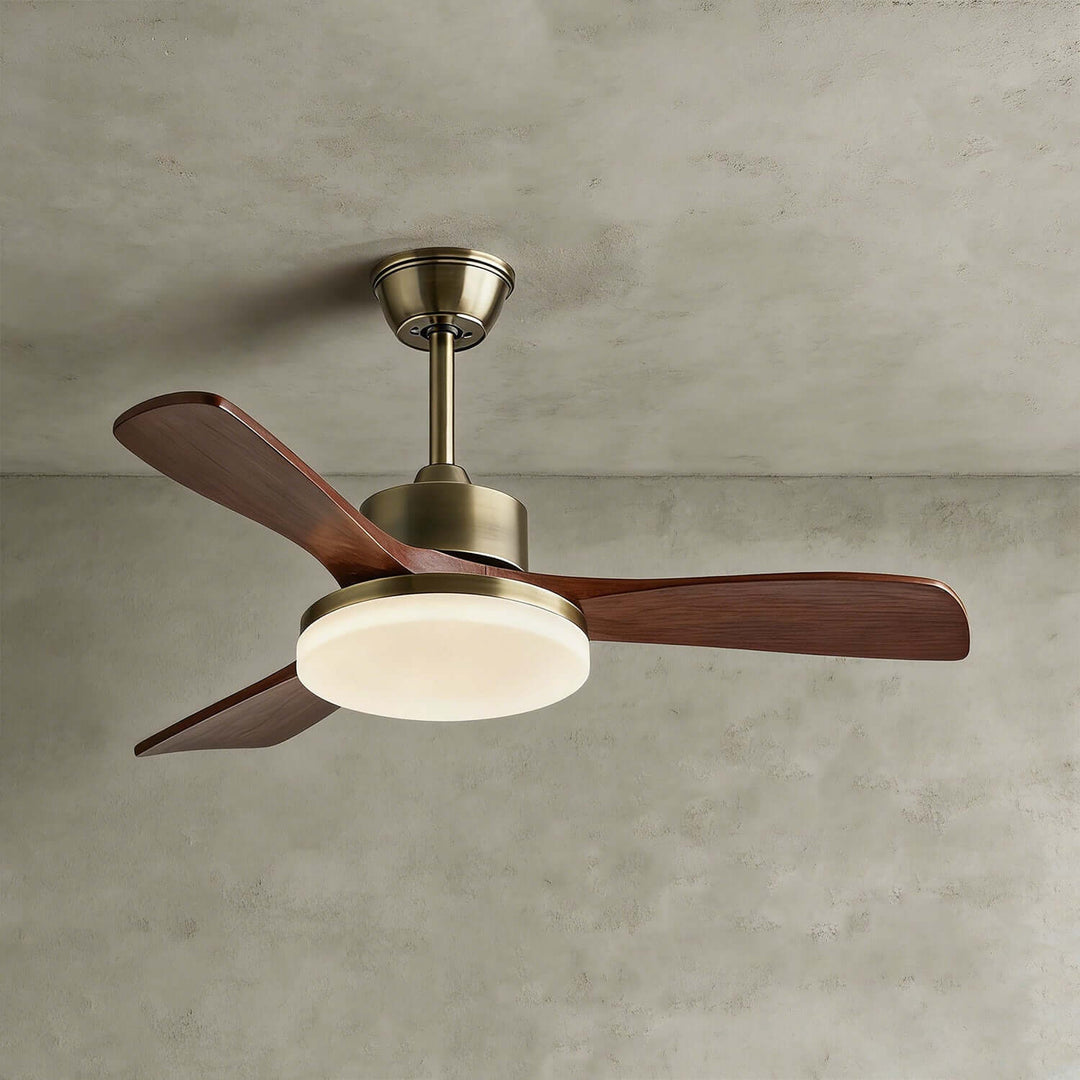 Vraxilo Ceiling Fan Light B | Mid-century Wood Fan Light