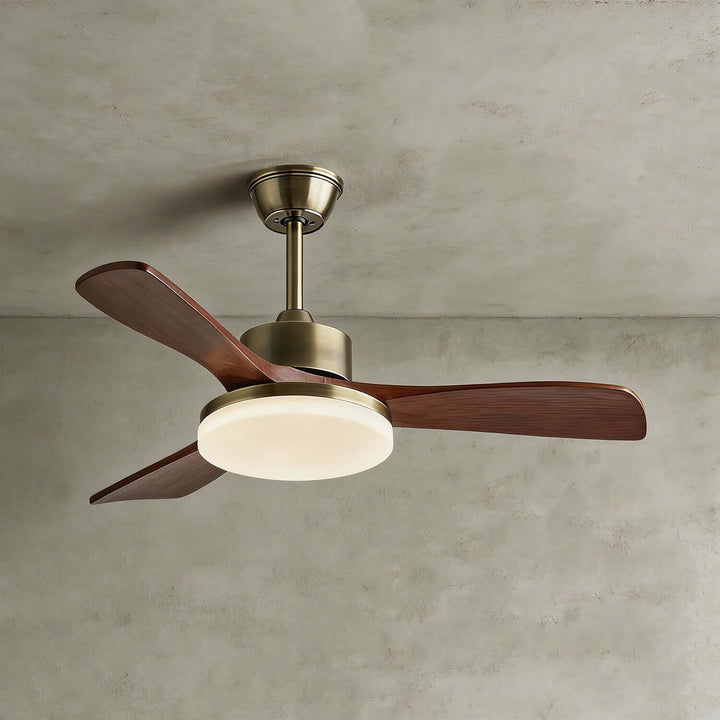 Vraxilo Ceiling Fan Light B | Mid-century Wood Fan Light
