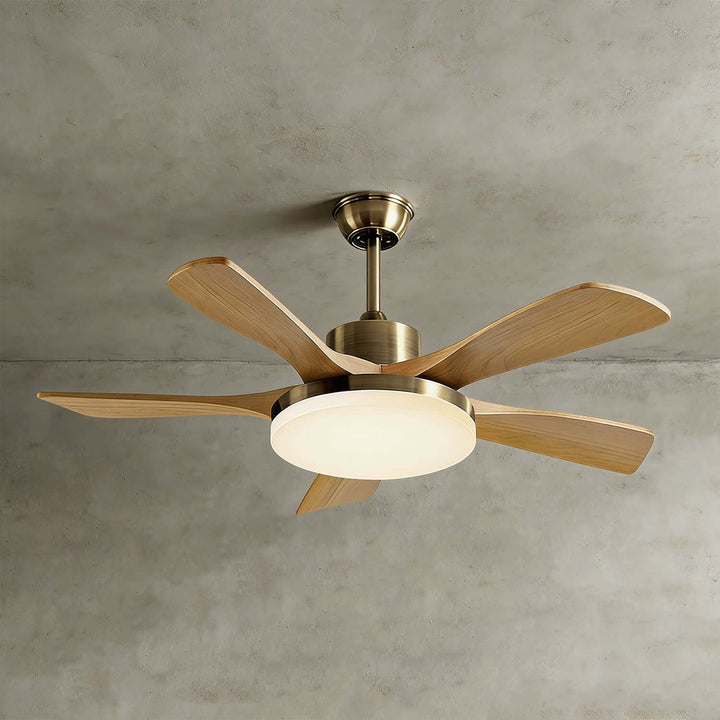 Vraxilo Ceiling Fan Light Style A | Scandi Wood Fan Light