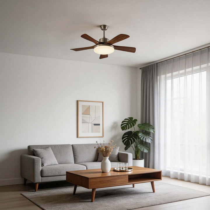Vraxilo Ceiling Fan Light Style A | Scandi Wood Fan Light