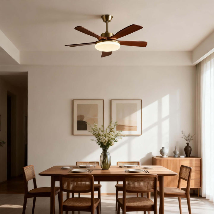 Vraxilo Ceiling Fan Light Style A | Scandi Wood Fan Light