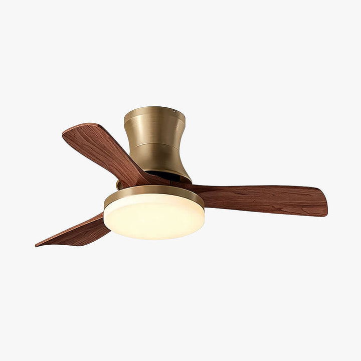 Vraxilo Ceiling Fan Light Style C | Mid-century Wood Fan Light