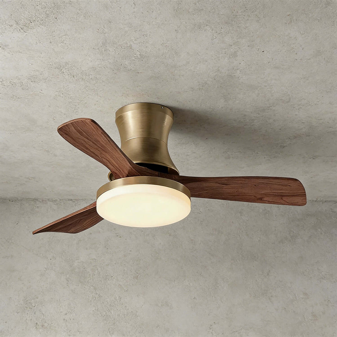 Vraxilo Ceiling Fan Light Style C | Mid-century Wood Fan Light