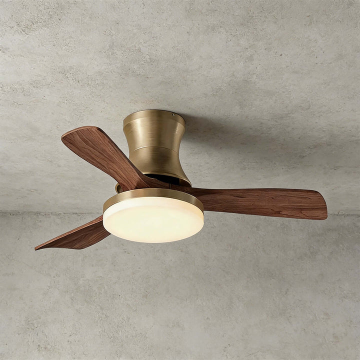 Vraxilo Ceiling Fan Light Style C | Mid-century Wood Fan Light