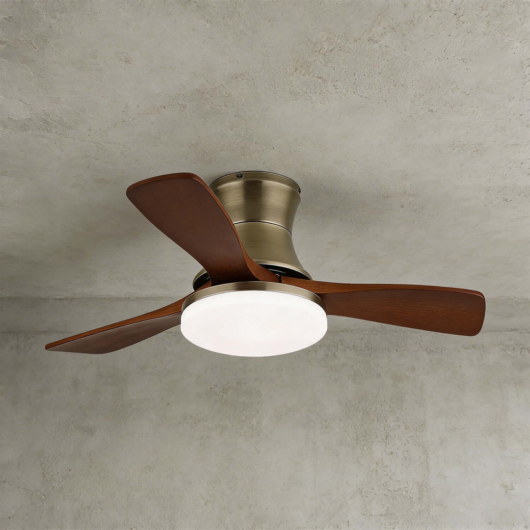 Vraxilo Ceiling Fan Light Style C | Mid-century Wood Fan Light
