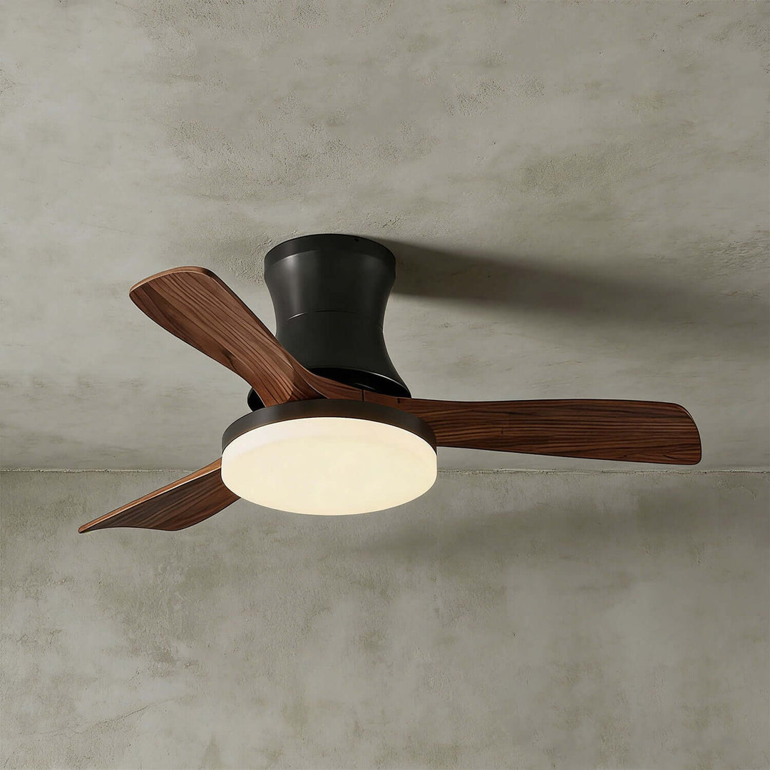 Vraxilo Ceiling Fan Light Style C | Mid-century Wood Fan Light