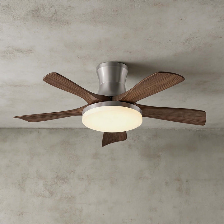 Vraxilo Ceiling Fan Light Style D | Mid-century Wood Fan Light
