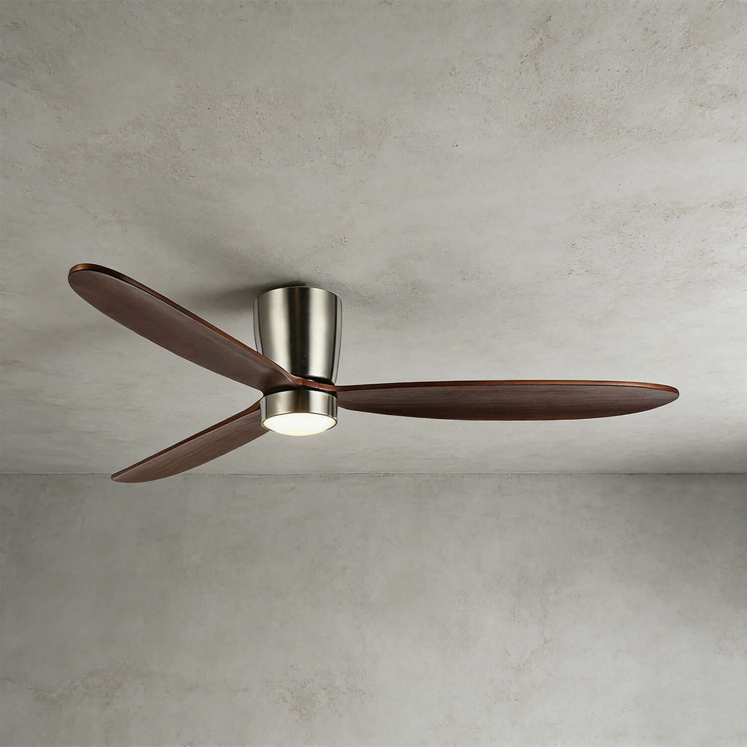 Vraxis Ceiling Fan Light | Modern Solid Wood Bedroom