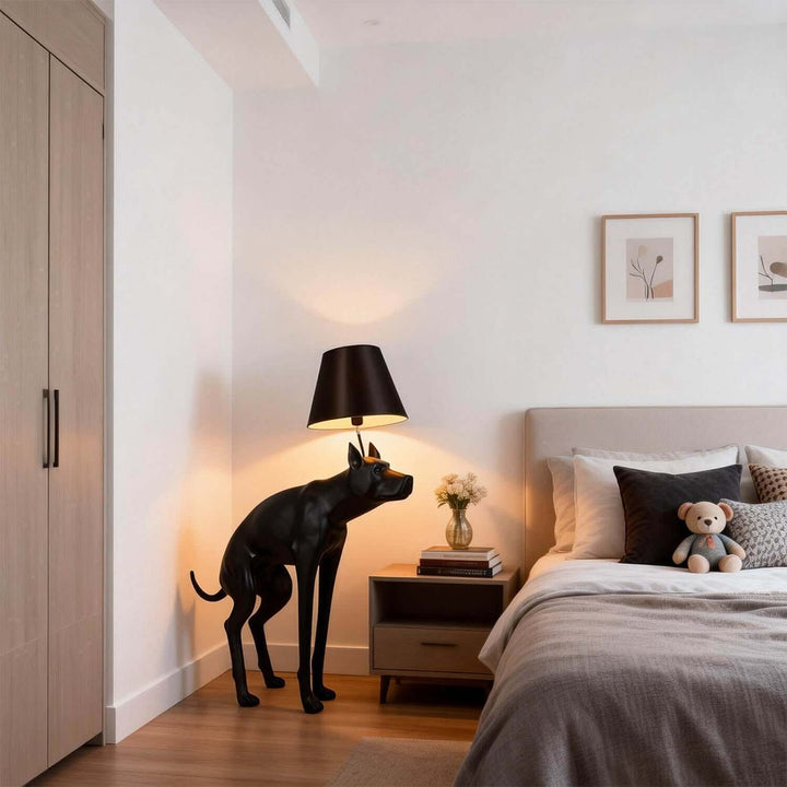 Vulnira Floor Lamp – Nordic Creative Puppy Resin Light