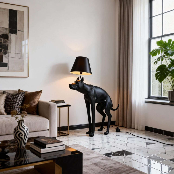 Vulnira Floor Lamp – Nordic Creative Puppy Resin Light