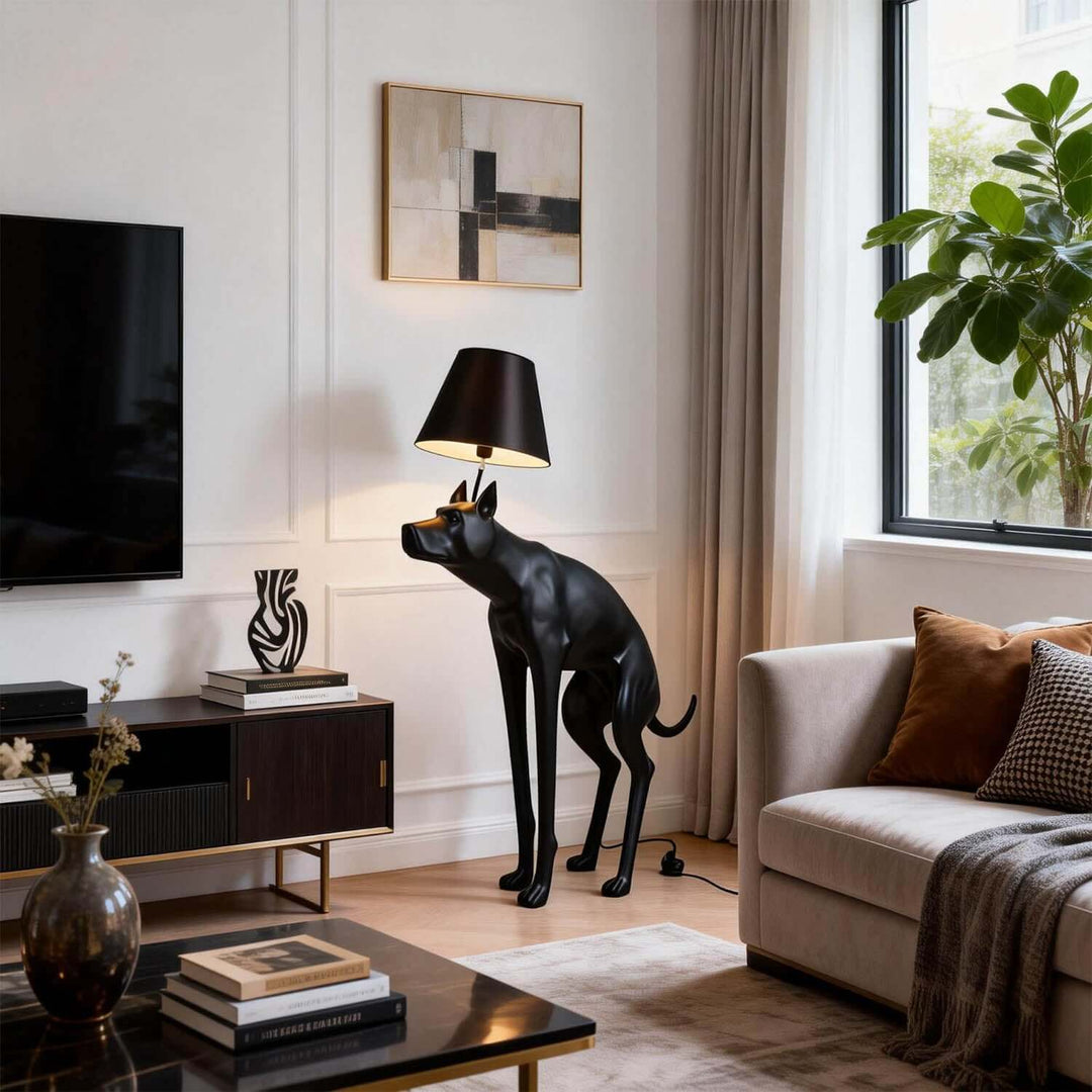 Vulnira Floor Lamp – Nordic Creative Puppy Resin Light