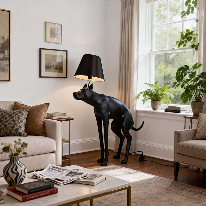 Vulnira Floor Lamp – Nordic Creative Puppy Resin Light