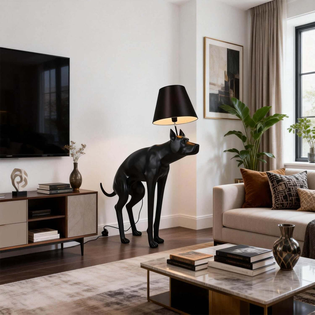 Vulnira Floor Lamp – Nordic Creative Puppy Resin Light