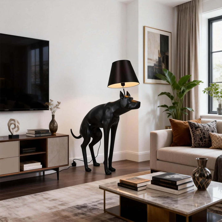 Vulnira Floor Lamp – Nordic Creative Puppy Resin Light
