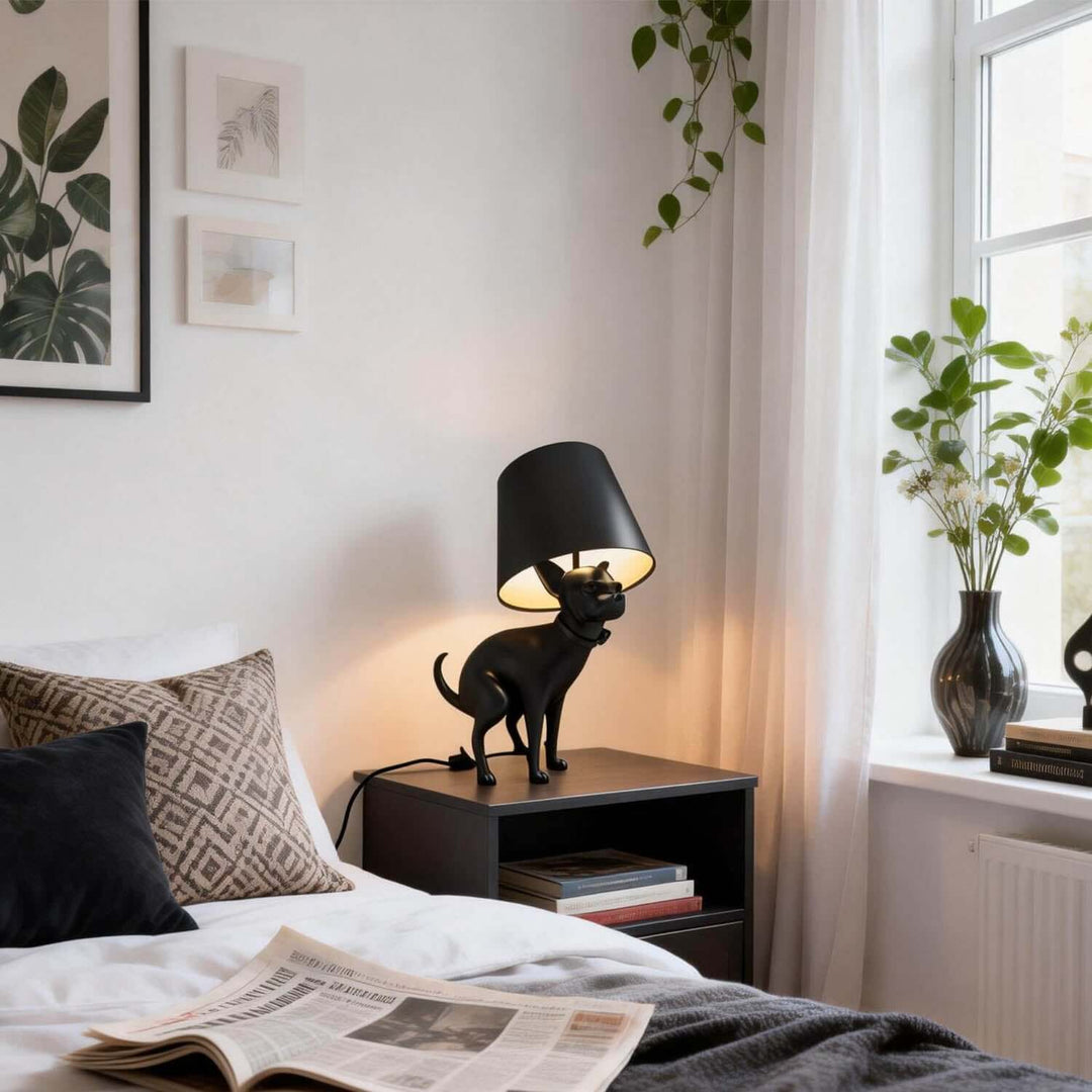 Vulnira Table Lamp – Nordic Creative Puppy Resin Light