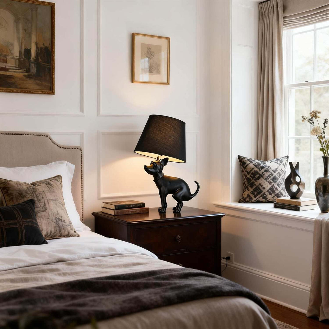 Vulnira Table Lamp – Nordic Creative Puppy Resin Light