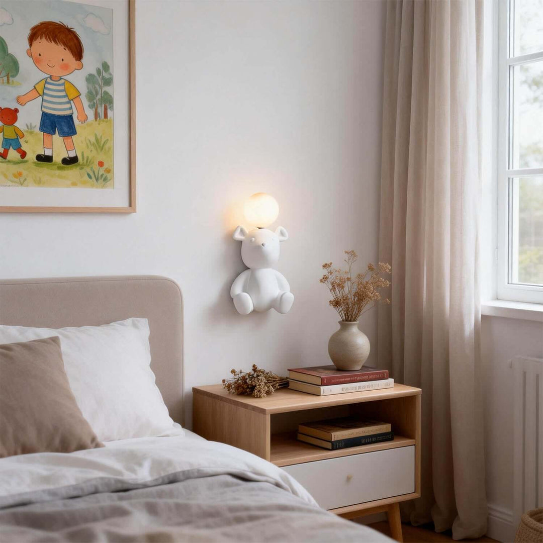 Vurnexi Wall Light – Stylish Creative Bear Children's Room Lamp