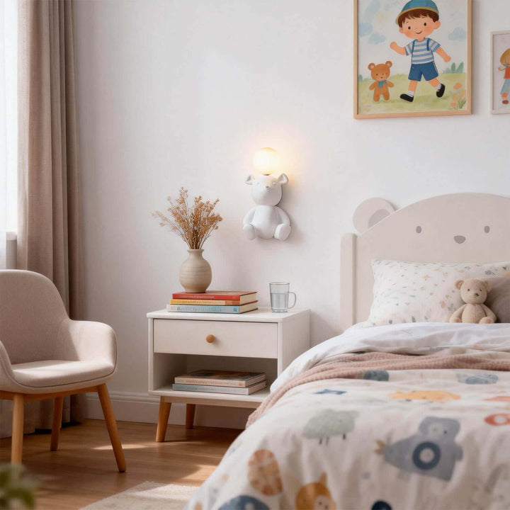 Vurnexi Wall Light – Stylish Creative Bear Children's Room Lamp