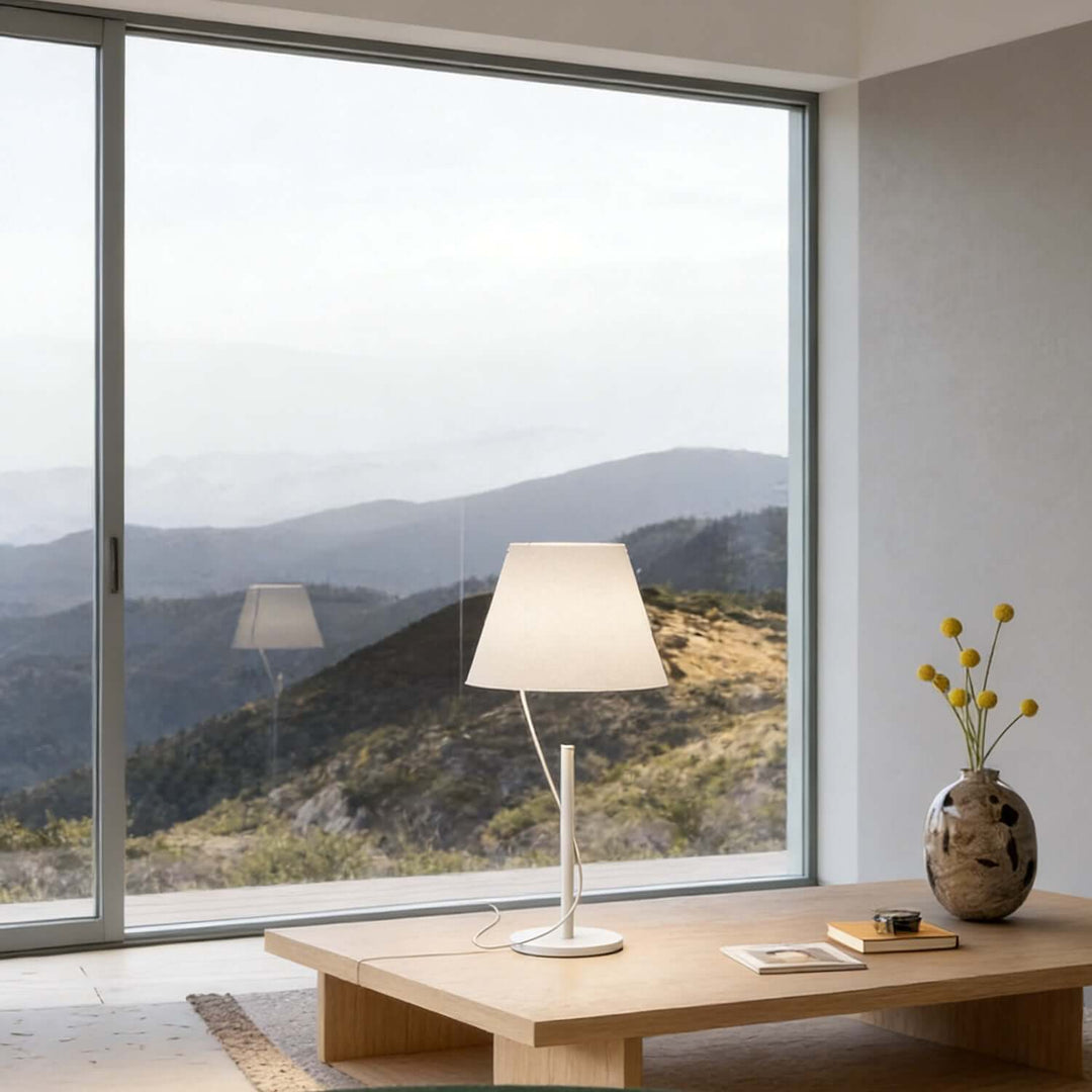 Vylen Table Lamp – Minimal DuPont Paper Office Light