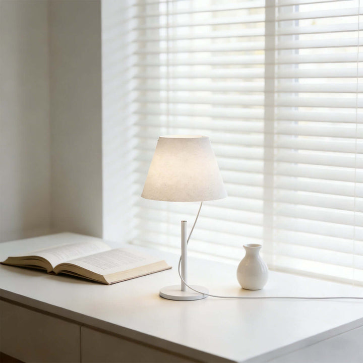 Vylen Table Lamp – Minimal DuPont Paper Office Light