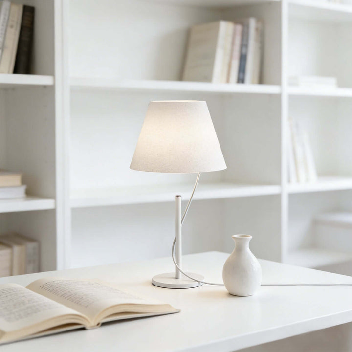 Vylen Table Lamp – Minimal DuPont Paper Office Light