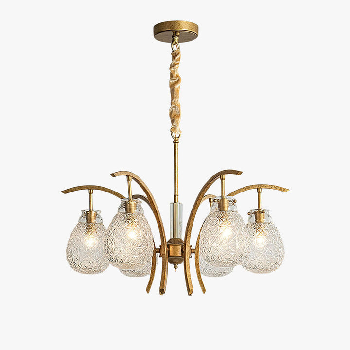 Vynol Chandelier - Vintage Living Room Art Deco Lighting