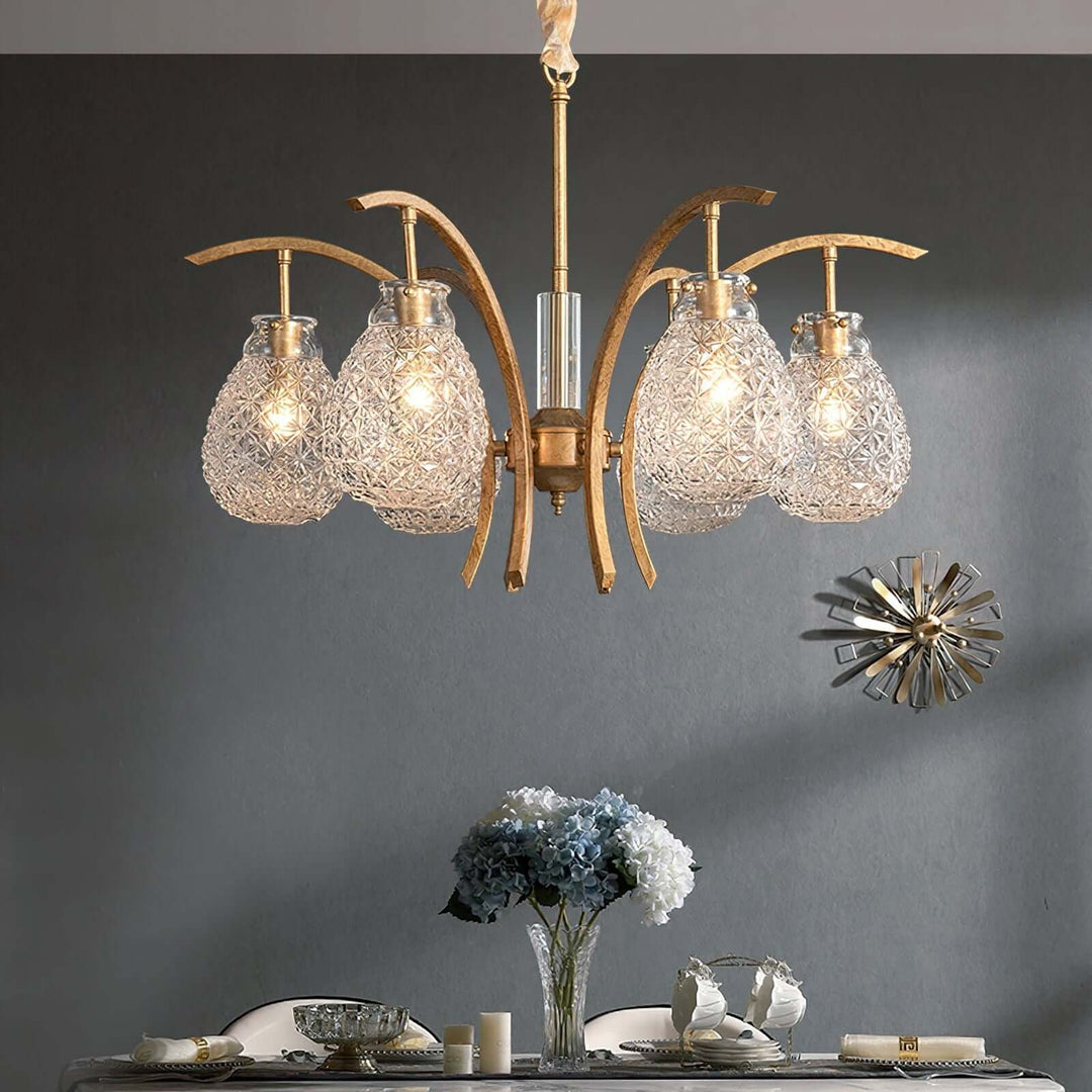Vynol Chandelier - Vintage Living Room Art Deco Lighting