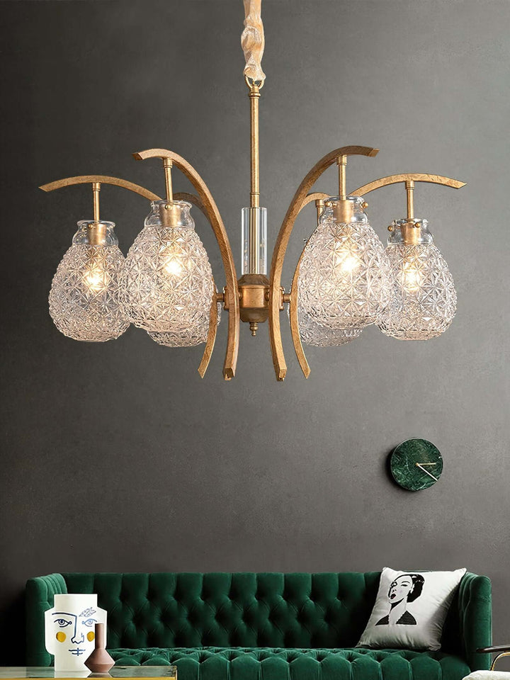 Vynol Chandelier - Vintage Living Room Art Deco Lighting