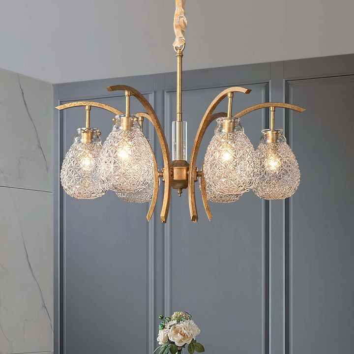 Vynol Chandelier - Vintage Living Room Art Deco Lighting